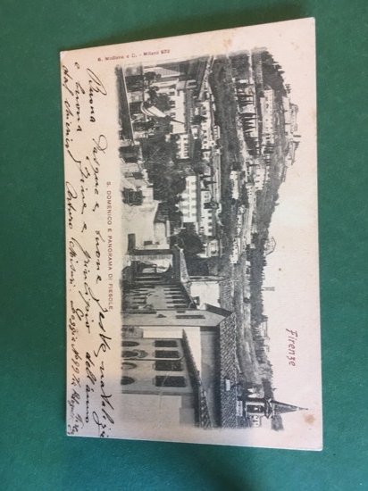 Cartolina Firenze - S.Domenico - Panorama Di Fiesole - 1915 …