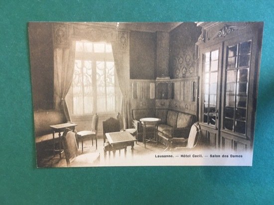 Cartoline Lausanne - Hotel Cecil - Salon Des Dames - …