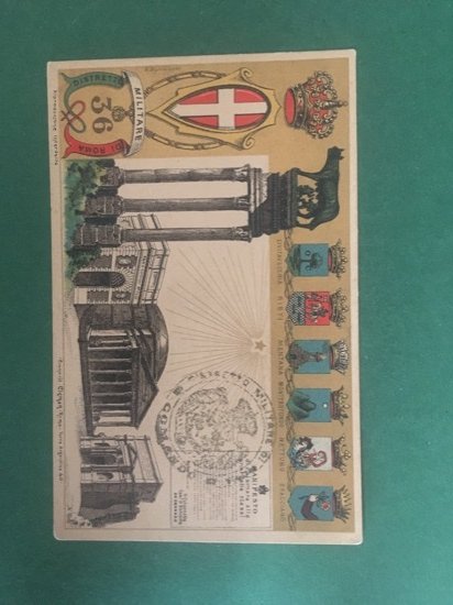 Cartolina Distretto Militare Di Roma - Civitavecchia - Rieti... - …