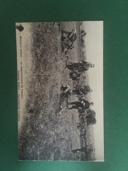 Cartolina Militaires Suisses - Au Rassemblement De Troupes - 1915 …