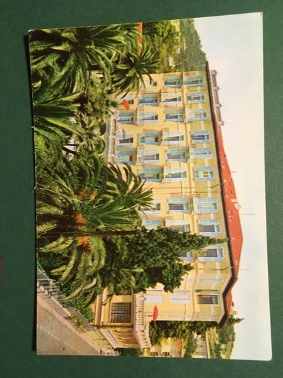 Cartolina Hotel Britannique Jolie - Bordighera - 1965 ca.