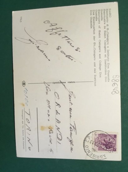 Cartolina Naro - Santuario Di S. Calogero e Istituto Don …