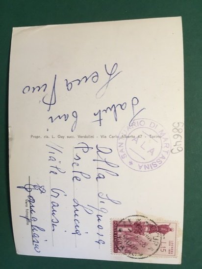 Cartolina Santuario N.S. Di Loudes In Martassina m.1200 - 1958