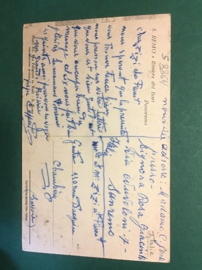 Cartoline S.Remo - Riviera Dei Fiori - Panorama - 1915 …