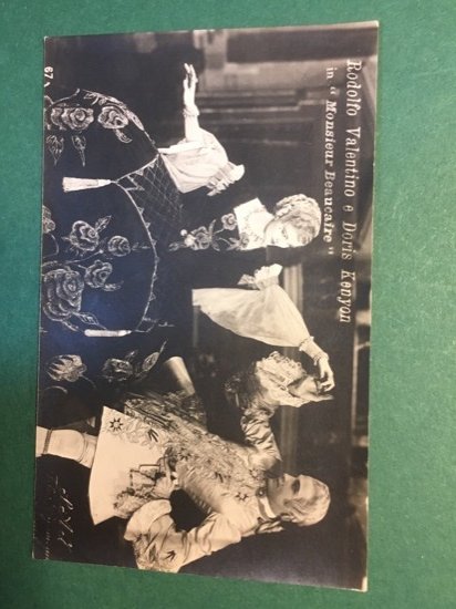 Cartoline Rodolfo Valentino, Doris Kenyon - In Monsieur Beaucaire - …