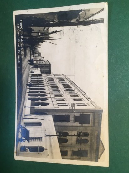 Cartolina Tripoli - Palazzo Nahum - Nel Corso Vittorio Emanuele …