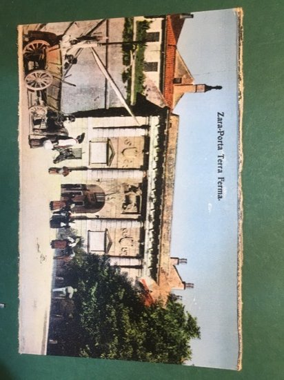 Cartolina Zara Porta Terra Ferma - 1930 ca.