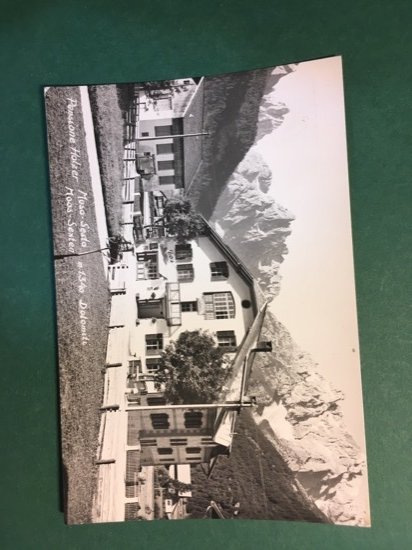Cartolina Pensione Holtzer - Moso Sesto - M. 1340 Dolomiti …