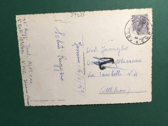 Cartolina Fossano - Casermette - C.A.R. - 1959