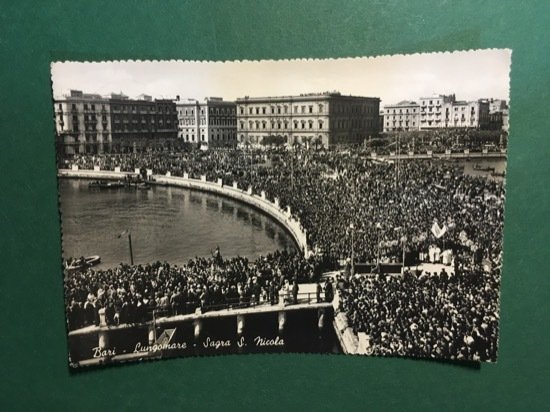 Cartolina Bari - Lungomare - Sagra S. Nicola - 1952