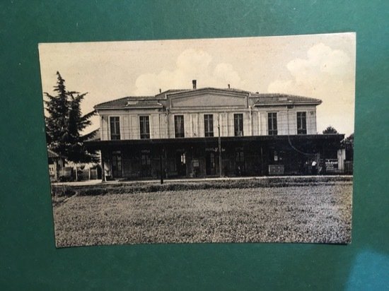 Cartolina Cislago - La Stazione - 1950 ca.