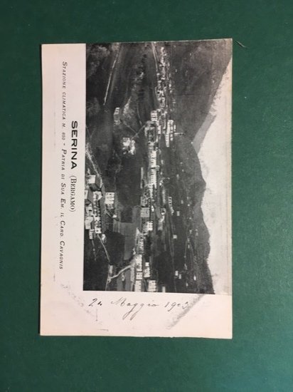 Cartolina Serina - Bergamo - Stazione Climatica - 1903 ca.