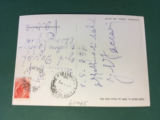 Cartolina Passo Role - Con Cimon Della Pala - 1954
