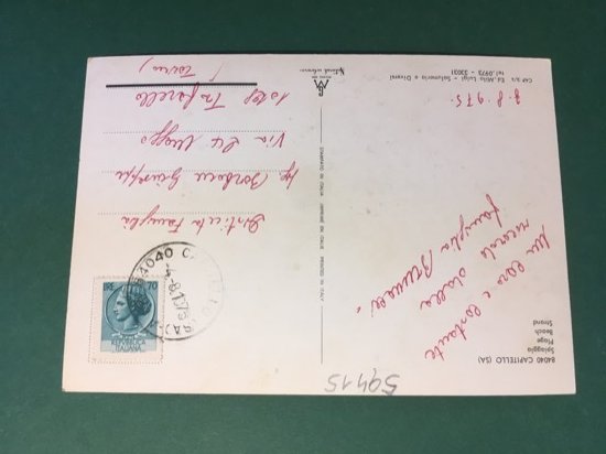 Cartolina Capitello - Spiaggia - 1975