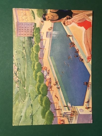 Cartolina Nuova Piscina - Grand Albergo - Palazzo Della Foto …