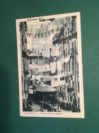 Cartolina Genova - Truogoli Di Santa Brigida - 1930 ca.