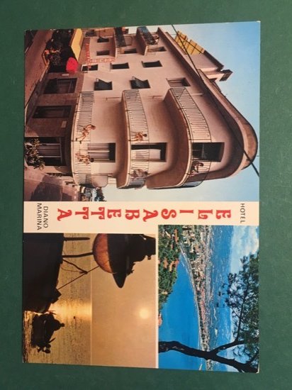 Cartolina Hotel Elisabetta - Diano Marina - 1975 ca.