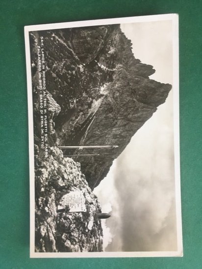 Cartolina Lapide In Ricordo Al Ten. M. Fusetti Sul Passo …