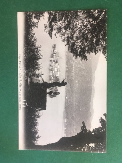 Cartolina Lago D'Orta - Isola S. Giulio Dal Sacro Monte …