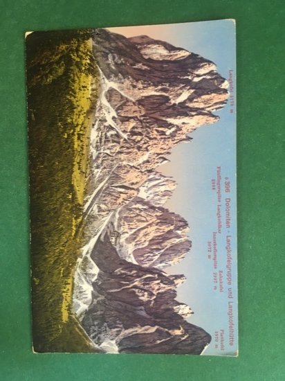 Cartolina Dolomiten - Longkofelgruppe Und Langkofelhutte + 1930 ca.