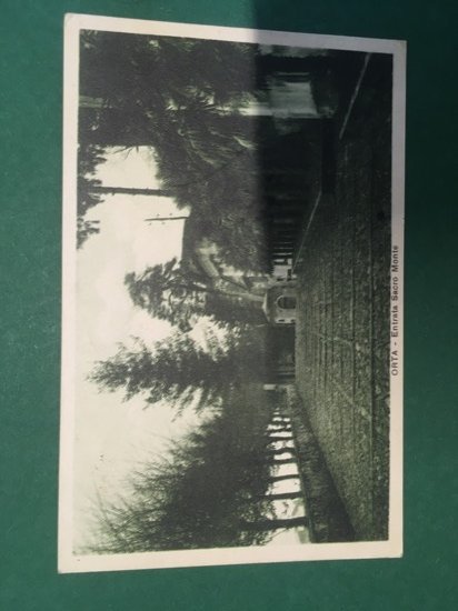 Cartolina Orta - Entrata Sacro Monte - 1926