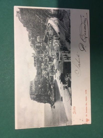 Cartolina Scilla - Reggio Calabria - 1901