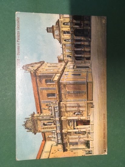Cartolina Lecce - Duomo E Palazzo Vescovile - 1912