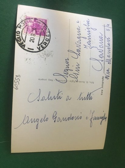 Cartolina Saluti Da Veglio Mosso - 1964