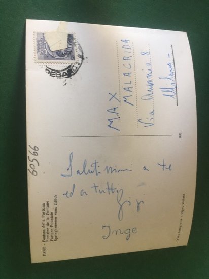 Cartolina Fano - Fontana Della Fortuna - 1960