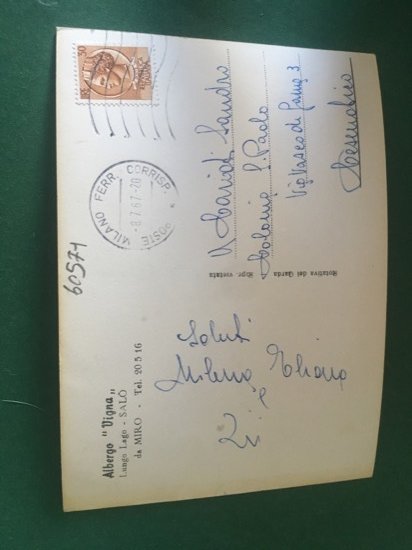 Cartolina Albergo Vigna - Lungo Lago - Salo Da Miro …