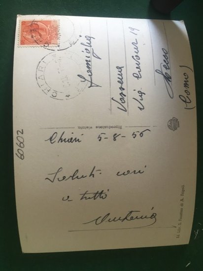 Cartolina Chiari - Brescia - Panorama - 1956