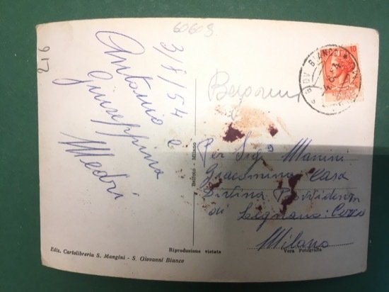 Cartolina San Giovanni Bianco - Bergamo - Chiesa Parrocchiale - …