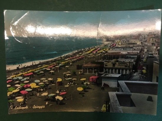 Cartolina Ladispoli - Spiaggia - 1961