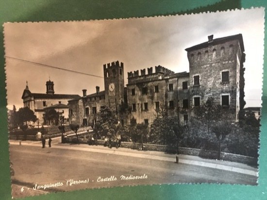 Cartolina Sanguinetto - Verona - Castello Medioevale - 1960 ca.