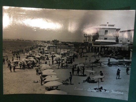 Cartolina Latina - Plage - Spiaggia Capo Portiere - 1960 …