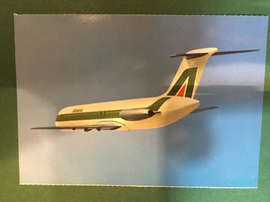 Cartolina Douglas Dc 9 30 - Fly Alitalia - 1970 …