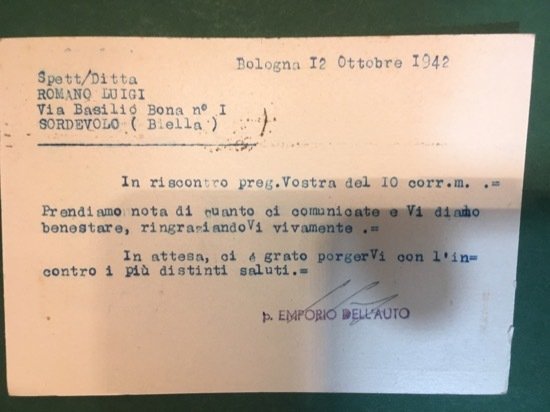 Cartolina Emporio - Piazzale Porta Lame - Bologna - 1942