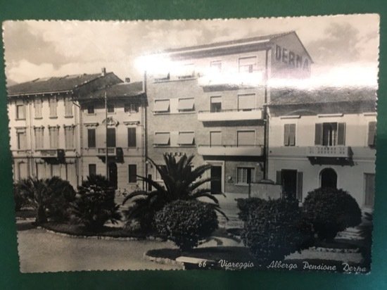 Cartolina 66 Viareggio - Albergo Pensione Derna - 1940