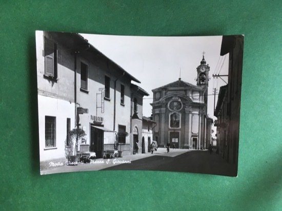 Cartolina Motta Visconti - Piazza S. Giovanni - 1965