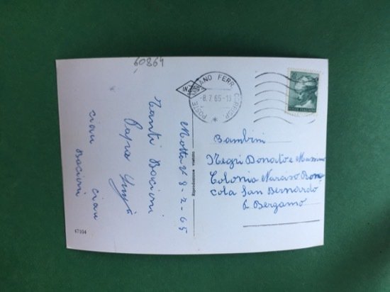 Cartolina Motta Visconti - Piazza S. Giovanni - 1965