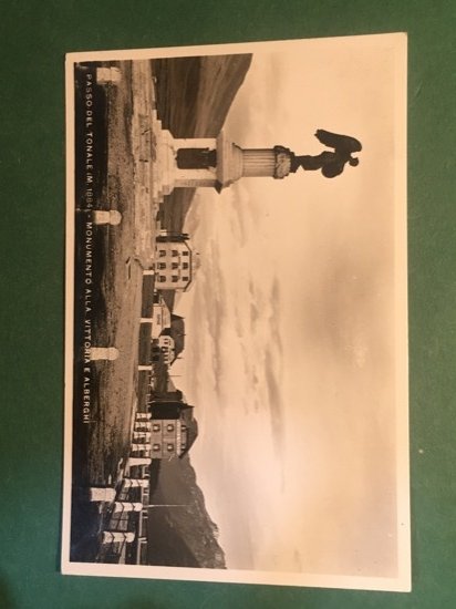 Cartolina Passo Del Tonale - Monumento Alla Vittoria E Alberghi …