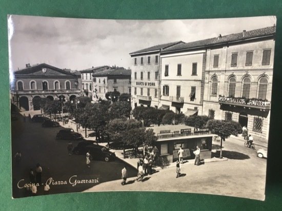 Cartolina Cecina - Piazza Guerrazzi - 1956