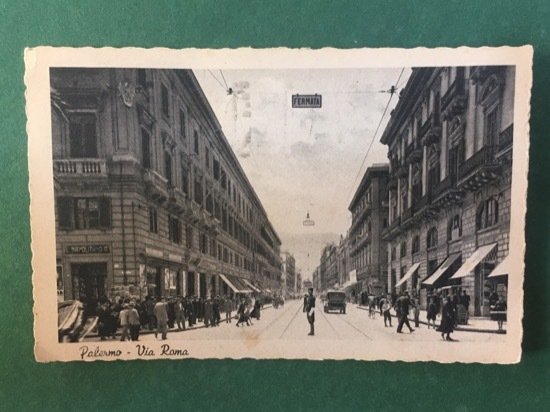 Cartolina Palermo - Via Roma - 1940