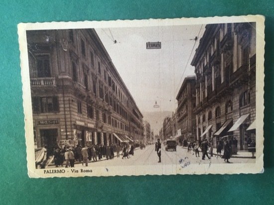 Cartolina Palermo - Via Roma - 1941