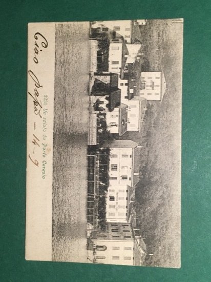 Cartolina Un Saluto da Porto Ceserio - 1905