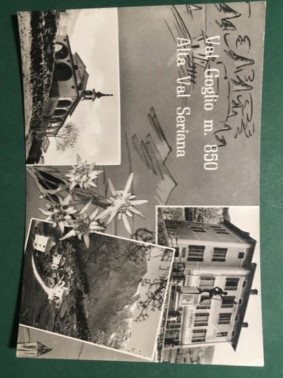 Cartolina Val Voglio m.850 - Alta Val Seriana - 1954