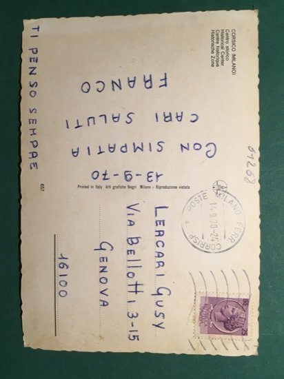 Cartolina Corsico - Centro Storico - 1970