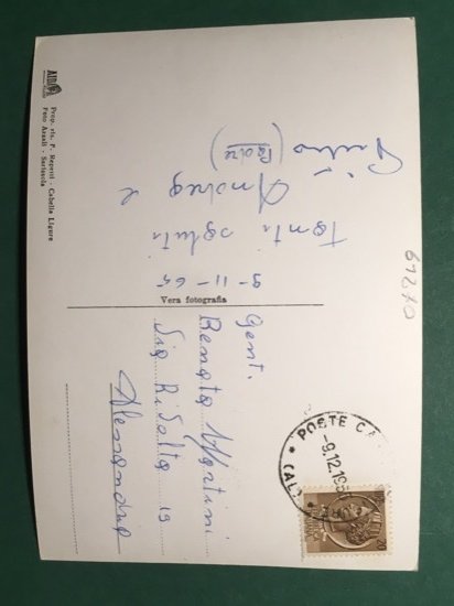 Cartolina Cabella Ligure - Albergo Della Posta - 1965