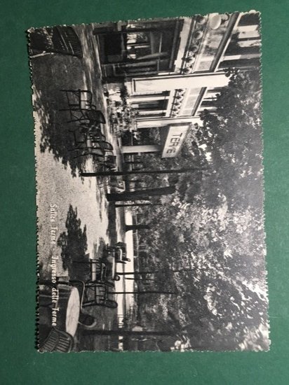 Cartolina Salice Terme - Ingresso Delle Terme - 1950 ca.