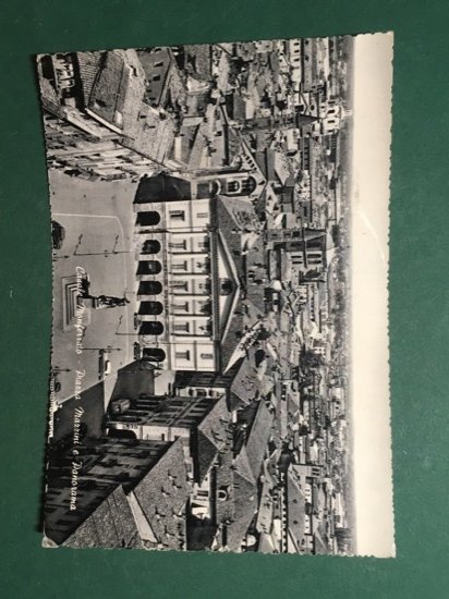 Cartolina Casale Monferrato - Piazza Mazzini e Panorama + 1960
